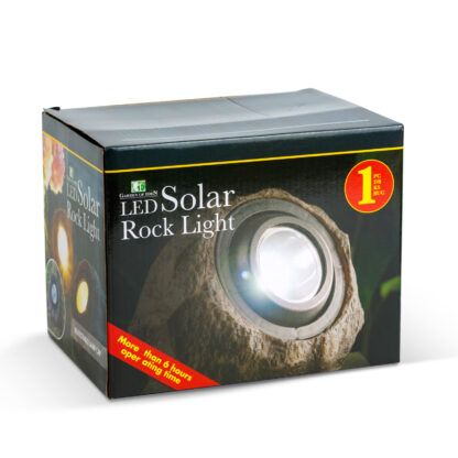 LED-es kültéri szolár lámpa - szikla, kő - fehér SMD LED - 20 x 12 x 16 cm - Image 4