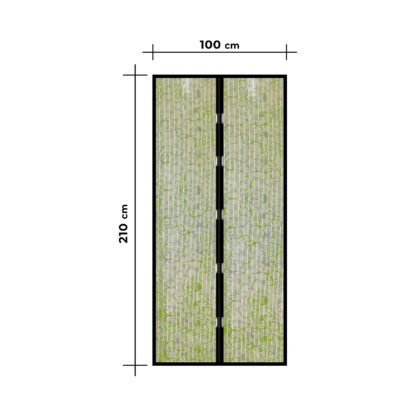 Szúnyogháló függöny ajtóra - mágneses - 100 x 210 cm - Virág mintás - Image 4