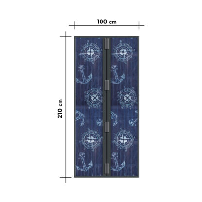 Szúnyogháló függöny ajtóra - mágneses - 100 x 210 cm - horgonyos - Image 4