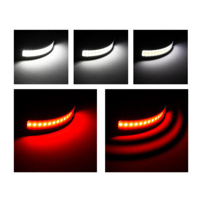 Fejlámpa gesztusvezérléssel - piros / fehér COB LED - 800 mAh akkumulátor - IP54 - Image 4