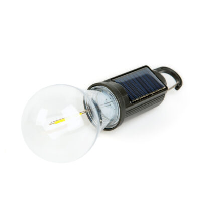 Akasztható szolár lámpa - villanykörte alakú - USB-C - 100 lumen - 400 mAh - Image 4