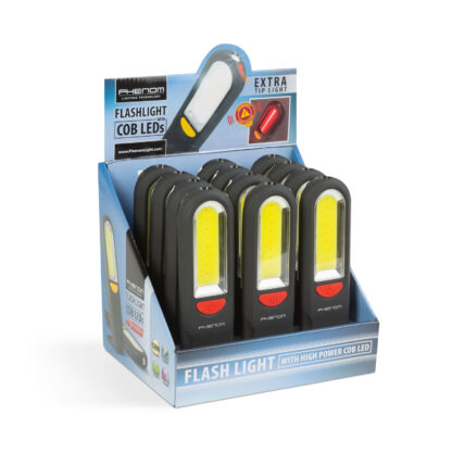 Mágneses steklámpa COB + SMD LED-del, akasztóval - vészjelzővel - Image 4