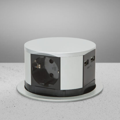 Elosztó - rejtett, 3-as + USB-A + Type-C - Image 4