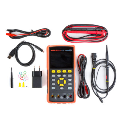 Kézi oszcilloszkóp - akkumulátoros - 3.5" színes LCD - AC/DC, 400V, 40MHz, 2 csatorna, 8K/4K - Image 4