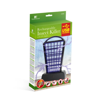Asztali UV rovarcsapda - akkumulátoros és USB-s, fekete - Image 4