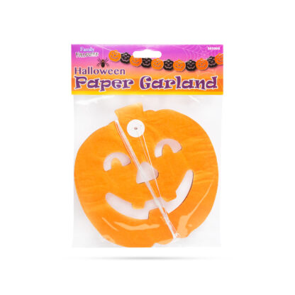 Halloween-i papír girland - tök - 3 m - Image 4