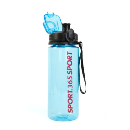 Sport kulacs - műanyag, átlátszó - 600 ml - 3 színben - Image 4