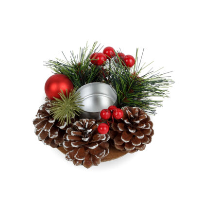 Adventi dekoráció - mécsestartóval - 6 féle - 13 cm - Image 4