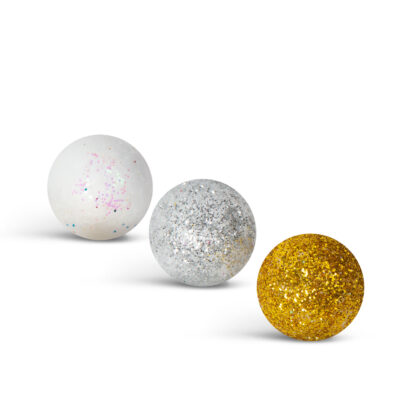 Karácsonyi gömb dísz - glitteres, polifoam golyók - 20 mm - 2 féle - 17 g / csomag - Image 4
