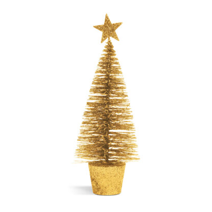 Mini dekor műfenyő - glitteres - 18 cm - 4 szín - Image 4