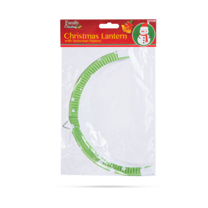 Karácsonyi lampion - Hóember mintával - 25 cm - Image 4