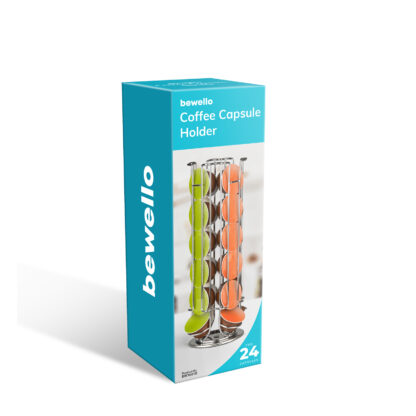 Fém kávékapszula tartó - 24 db Dolce Gusto kapszulához - króm - Image 4