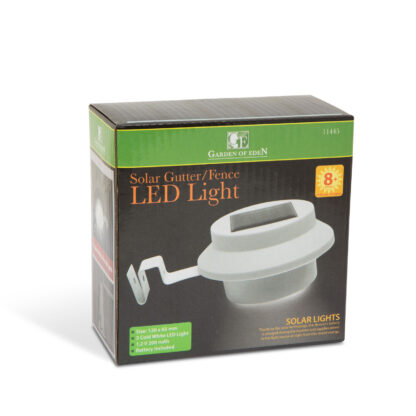 Szolár ereszcsatorna / kerítés fény 3 LED-del - fehér - Image 5