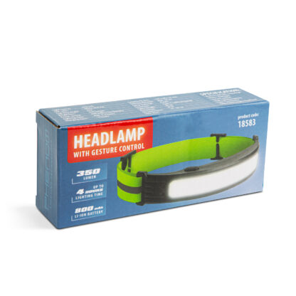 Fejlámpa gesztusvezérléssel - piros / fehér COB LED - 800 mAh akkumulátor - IP54 - Image 5
