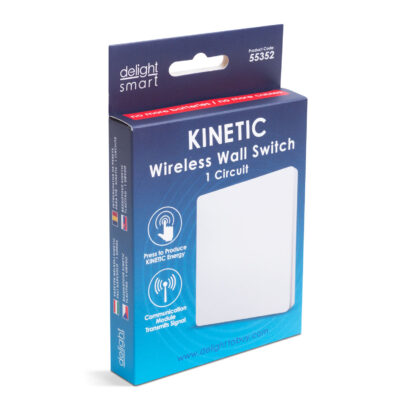Kinetic fali kapcsoló - 433 Mhz - 1 körös - IP20 - fehér - Image 5