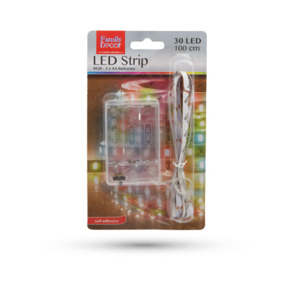 LED szalag - színes - 1 m - 3 x AA elemes - Image 5