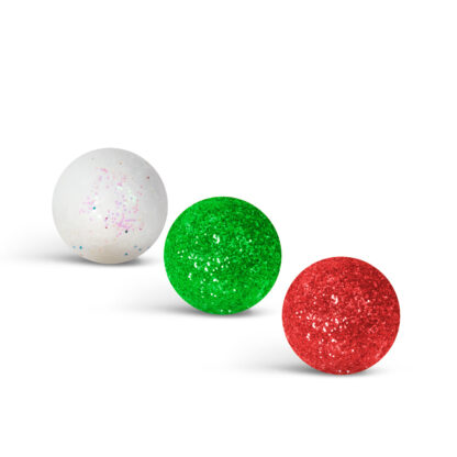 Karácsonyi gömb dísz - glitteres, polifoam golyók - 20 mm - 2 féle - 17 g / csomag - Image 5