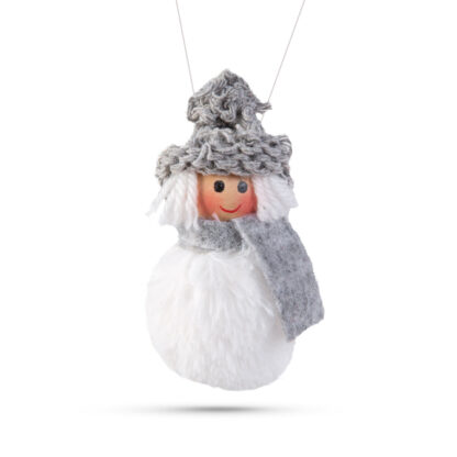 Karácsonyfadísz - poliészter hóember - 10 cm - 4 db / csomag - Image 5