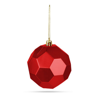 Karácsonyfadísz szett - gömbdísz - piros - 6 db / csomag - Image 5