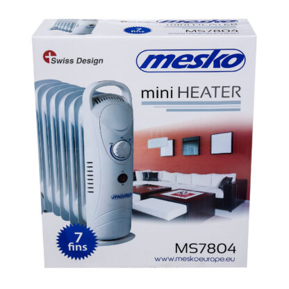 Mesko hősugárzó olajradiátor - 220-240 V - 700 W - 7 lamellás - Image 5