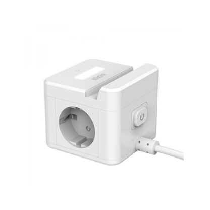 WinningStar - Kocka elosztó - 2-es + 3 x USB + beépített lámpa - 2 m - Image 5