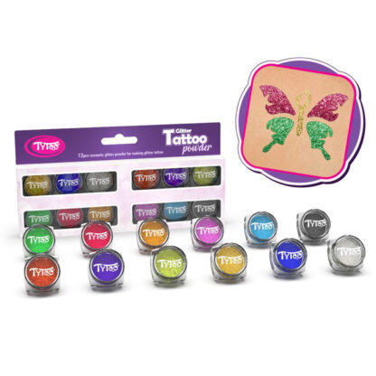 Csillámpor szett - TOP színek - 12 x 2,5 ml - Image 5