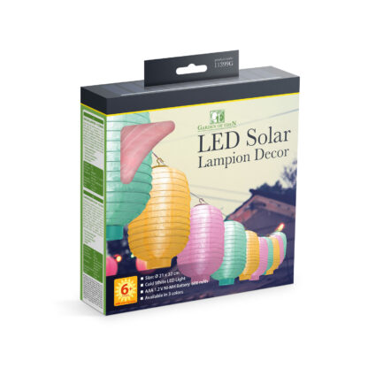 Szolár lampion - 3 színben - hidegfehér LED - 21 cm - Image 6