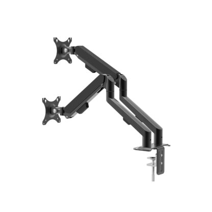 Monitor&TV tartókonzol - dupla karos, teleszkópos - asztallapra rögzíthető - 62 cm, 30" - Image 6