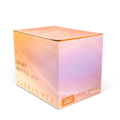 Sport kulacs - műanyag, átlátszó - 550 ml - 3 színben - Image 6