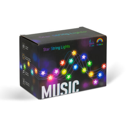 Smart fényfüzér - csillag - zene mód - USB - 25 RGB LED - 5 m - Bluetooth - Image 6