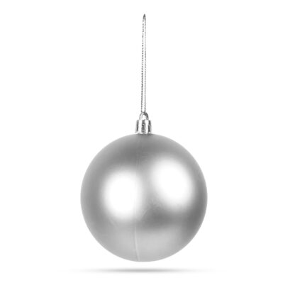 Karácsonyfadísz szett - gömbdísz - ezüst - 6 db / csomag - Image 6
