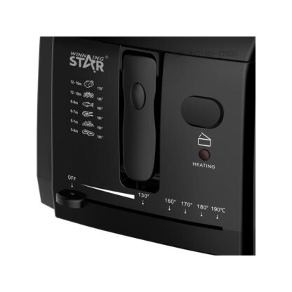 WinningStar - Olajsütő - 3 L - 1600 W - fekete - Image 6