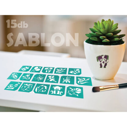 Sablon szett - szülinapos - 15 db-os - Image 6