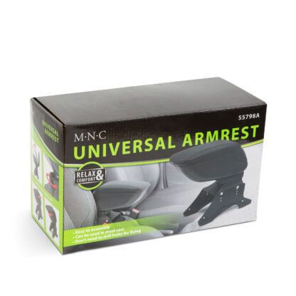 Univerzális autós könyöklő tárolórekesszel - fekete - Image 7