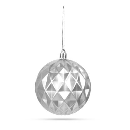 Karácsonyfadísz szett - gömbdísz - ezüst - 6 db / csomag - Image 7