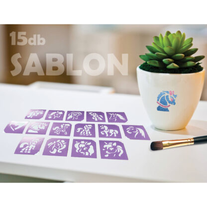 Lovak és Unikornisok sablon szett - 15 db-os - Image 7