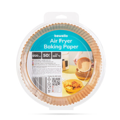 Air fryer sütőpapír - olaj nélküli sütőhöz - kör - 20 cm - 50 db / csomag - Image 8