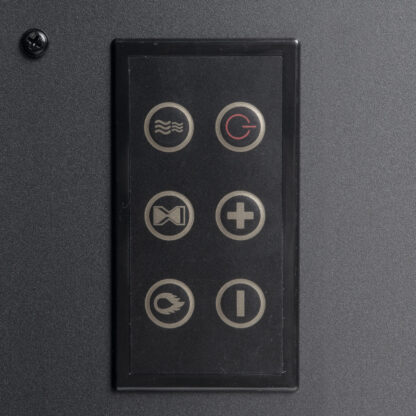 Elektromos fali / szabadonálló kandalló - hősugárzó - LED, íves - Image 8