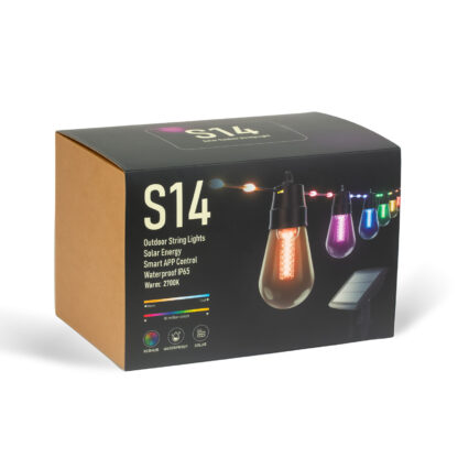 Smart szolár fényfüzér - 84+15 db RGB LED - 14,5 m - bluetooth - Image 9