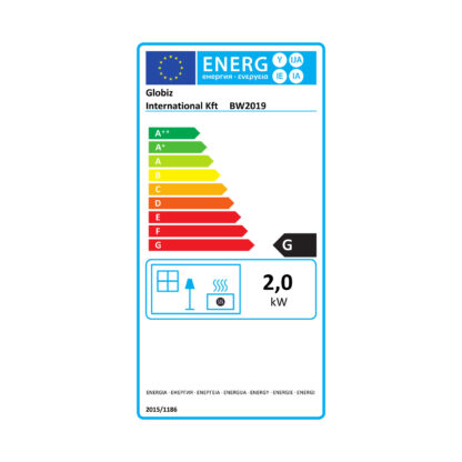 Elektromos fali / szabadonálló kandalló - hősugárzó - LED, íves - Image 10